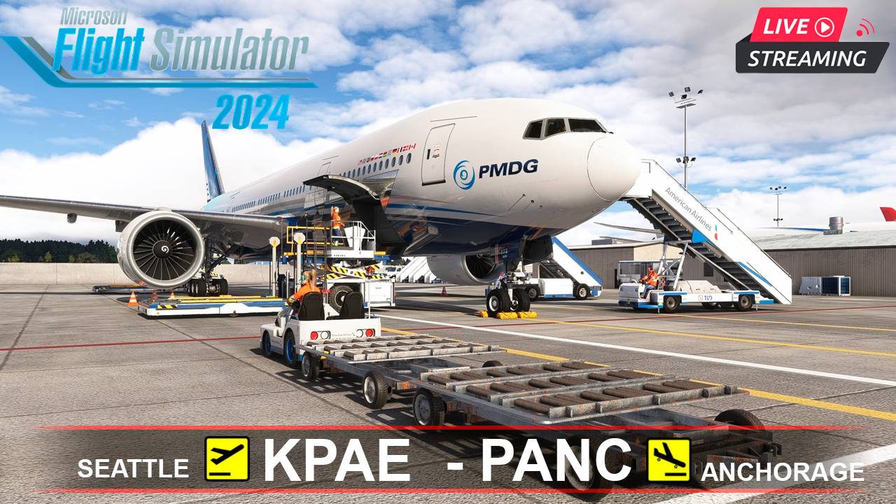 ✈️MSFS2024 | PMDG BOEING 777-200ER | Сиэтл - Анкоридж