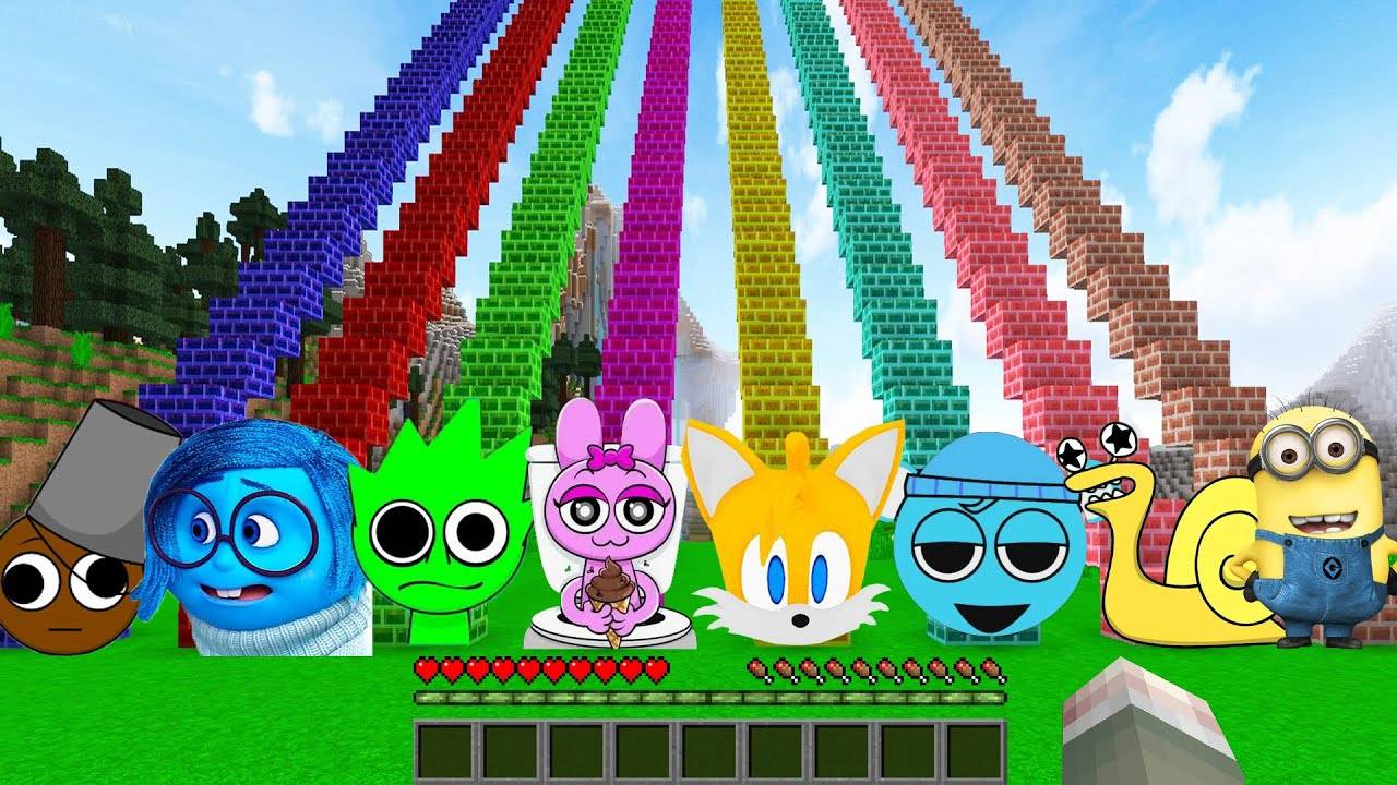 ВЫБЕРИ ПРАВИЛЬНУЮ ЛЕСТНИЦУ СПРУНКОВ В МАЙНКРАФТ смотреть онлайн