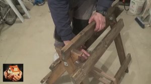 Самодельные складные козлы из старых досок