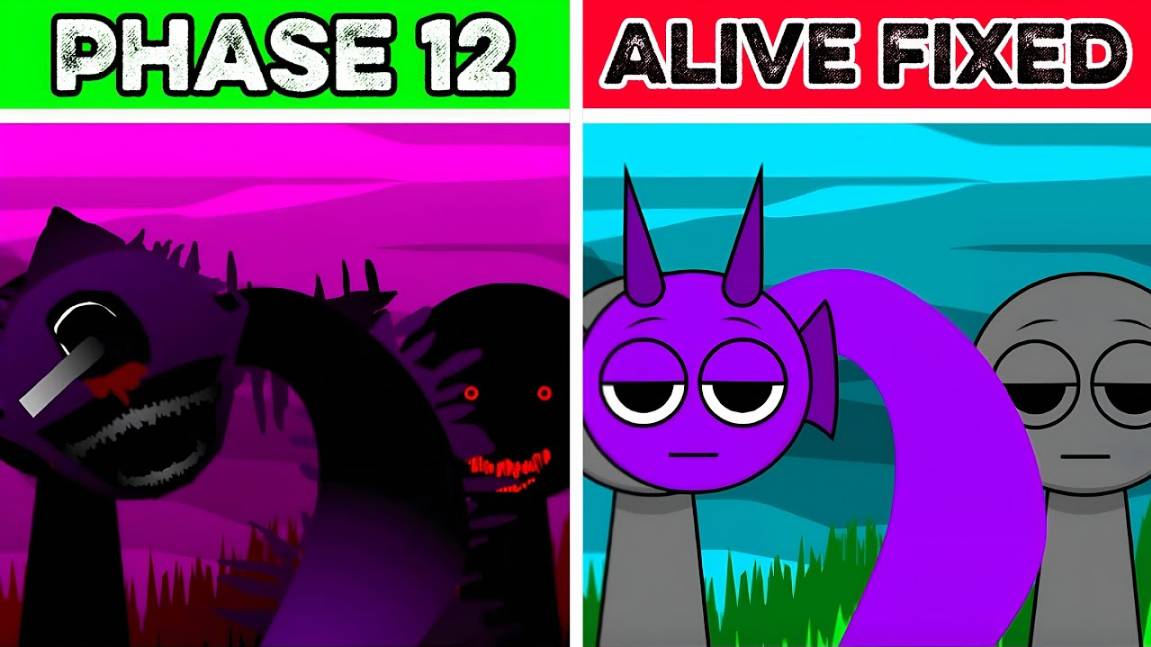 Incredibox Sprunki : Фаза 12 Но живая (Исправлена) Последняя версия смотреть онлайн