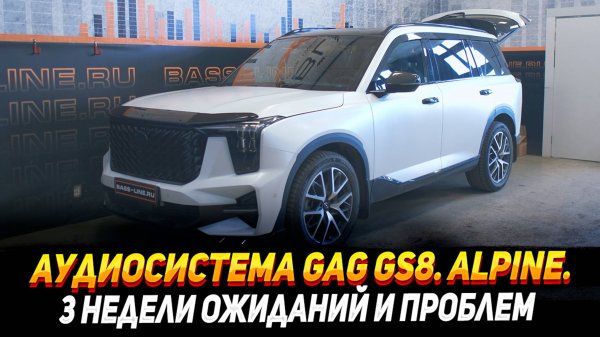 Аудиосистема Gag gs8. Alpine. 3 недели ожиданий и проблем