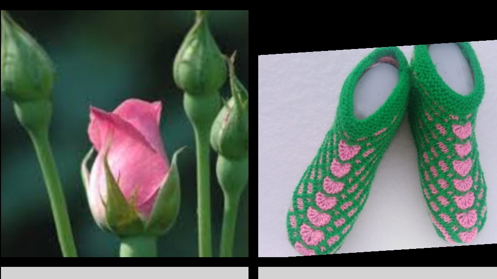 7.МК_РОЗОВЫЙ БУТОН_ТАПОЧКИ-СЛЕДОЧКИ С ВЕЕРАМИ НА ДВУХ СПИЦАХ БЕЗ ШВОВ смотреть онлайн