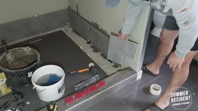 Душевой уголок своими руками! Стоимость душа и поэтапные работы... смотреть онлайн