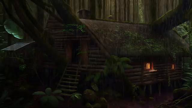 Звуки природы, проливного дождя, музыка для сна