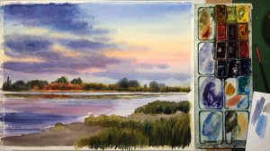 Изучите акварель без труда:  этюд для новичков за 10 минут.