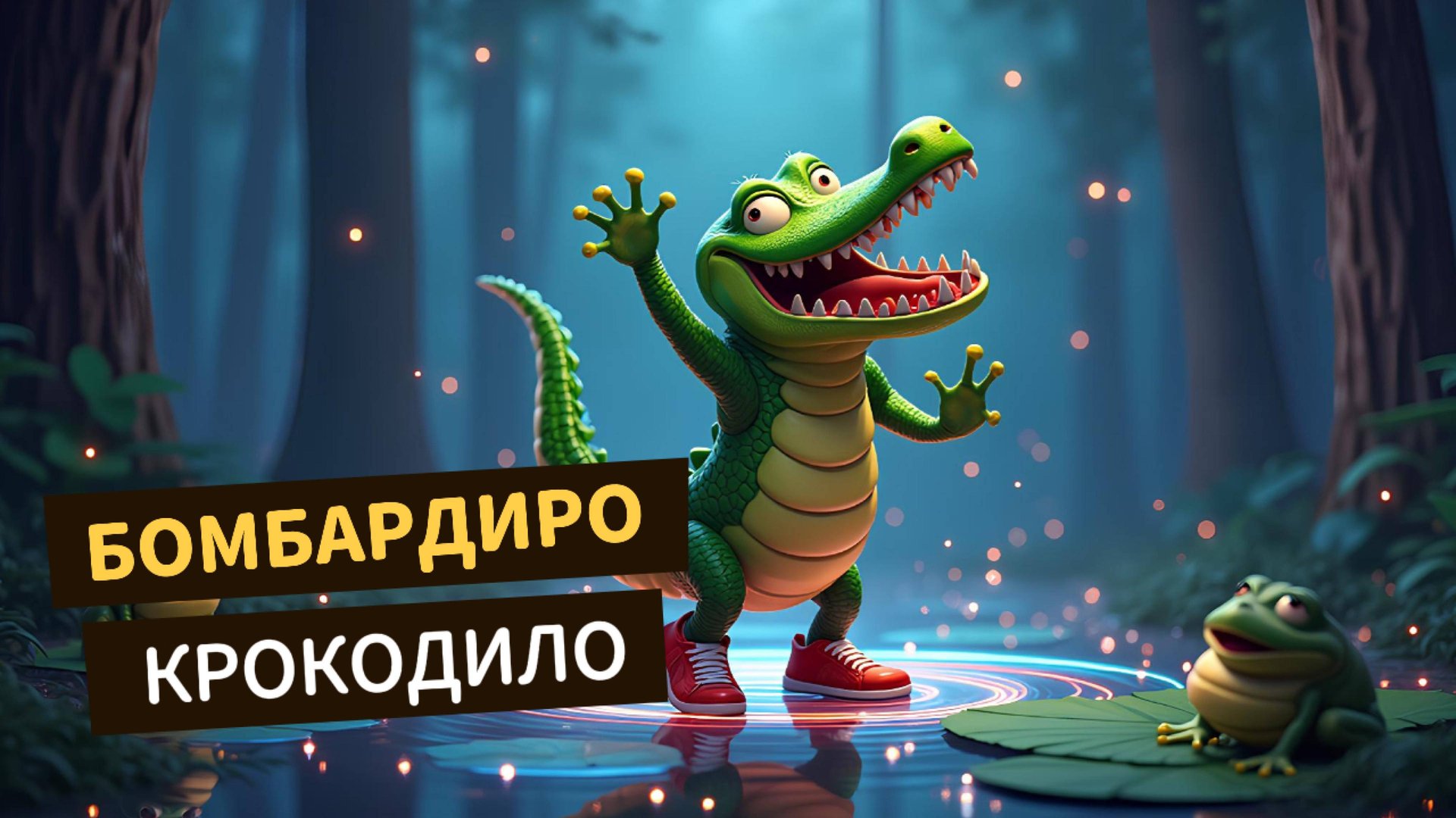 Бомбардиро Крокодило — мульт-клип с мемами и танцами! ✨🛸🐊 смотреть онлайн