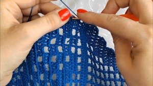 Обвязка края крючком всего в 1 ряд. Проще некуда👌