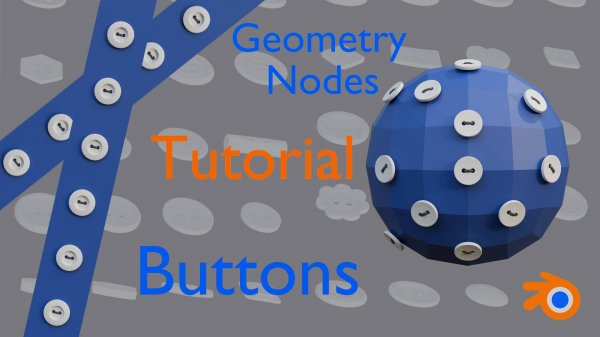 Как разместить пуговицы на одежде в Blender (Туториал).