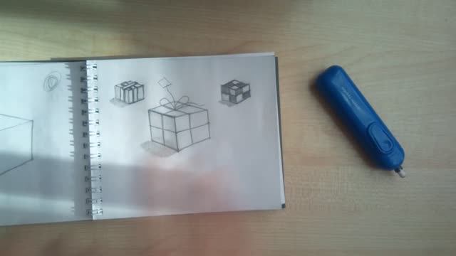 Учусь рисовать по книге. День 4. Куб смотреть онлайн