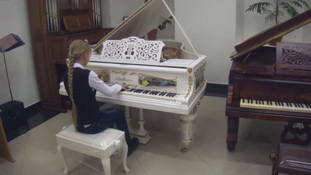 Красивый рояль Blüthner Versailles - Блютнер Версаль смотреть онлайн