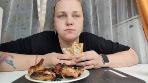 Мукбанг Шаурма домашняя, шашлык