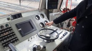 Приёмка локомотива ЭП1 из депо (что касается тормозного оборудования из кабины). Проверка ЭПТ