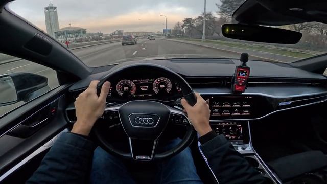 2021 Audi A7 / Ауди A7 55 TFSI 3.0 турбо автомат 340 л.с. | Тест драйв от первого лица | Шумомер смотреть онлайн
