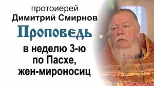 Проповедь на 3-ю неделю по Пасхе, святых жен-мироносиц (2007.04.22). Протоиерей Димитрий Смирнов