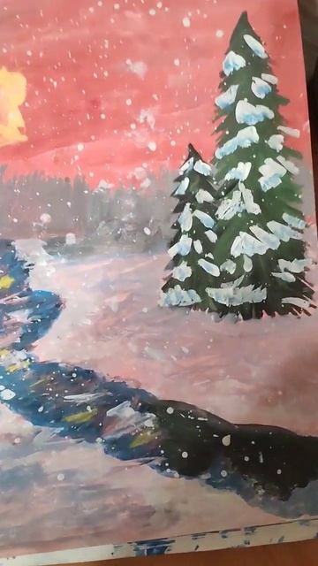 Красивый Зимний Пейзаж смотреть онлайн