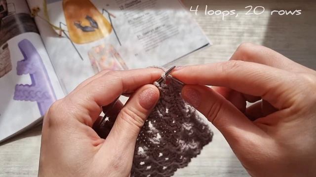 Рельефный узор спицами❤️🧶knitting pattern. смотреть онлайн