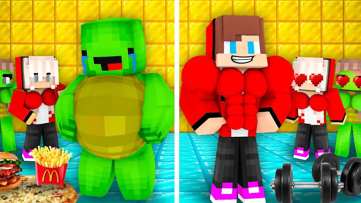 Толстый против худого и сильного в Майнкрафте ЧЕЛЛЕНДЖ спорт смотреть онлайн