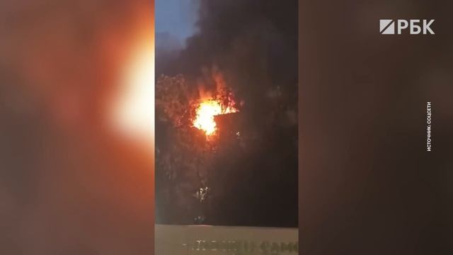 В многоэтажном доме на улице Генерала Тюленева пожар смотреть онлайн