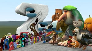 Alphabet lore a-z против всех итальянских мемов brainrot! бррр, пататим тралалеро тралала и многое д