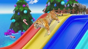 Смешные животные- мультик для детей Слоненок, обезьянка, дикие животные. Обучающие и развивающие