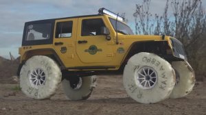 Колеса из пены на внедорожнике. Тест