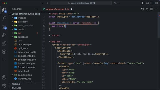 111.Create-a-Form-for-Tasks-using-FormKit смотреть онлайн