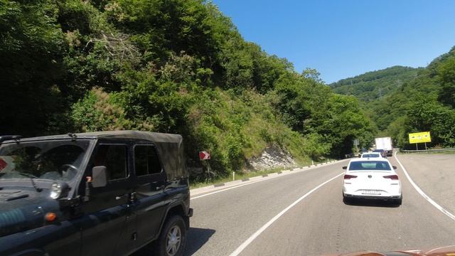 Дорога из Краснодара в Сочи на автомобиле