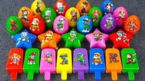 Радужный слайм "Щенячий патруль" Раскрашивает глиняный слайм: Райдер, Чейз, Маршалл радуют ASMR-виде