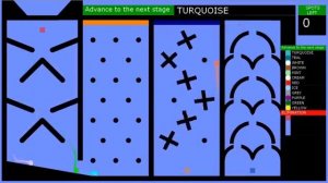 Гонка цветных шариков - трасса ловушек
