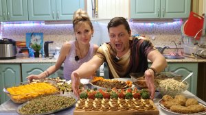 МУКБАНГ | Пробуем все блюда праздничного стола на майские | Муж в восторге