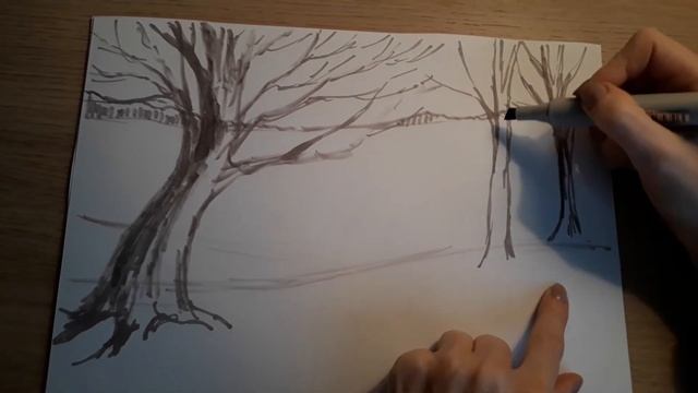 Пейзаж. Эскиз смотреть онлайн
