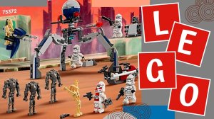 LEGO Star Wars 75372 Боевой набор солдат-клонов и боевых дроидов Обзор набора лего звездные войны