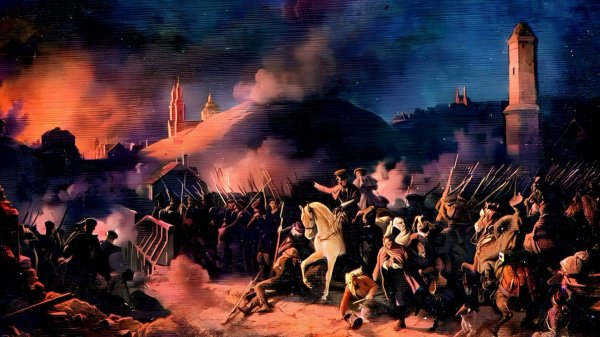 The Second Battle of Polotsk 18-20 October 1812 by Peter von Hess