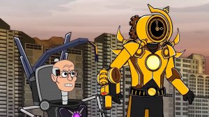 Скибиди Туалет Учёный взял под контроль Титана Клокмена, Анимация Мультик