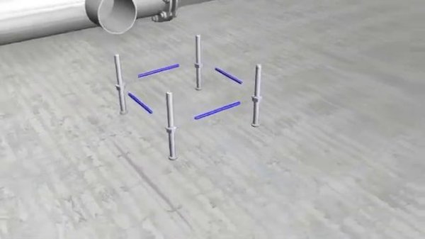 Монтаж распределительной системы AirRex для аэраторов ОТТ