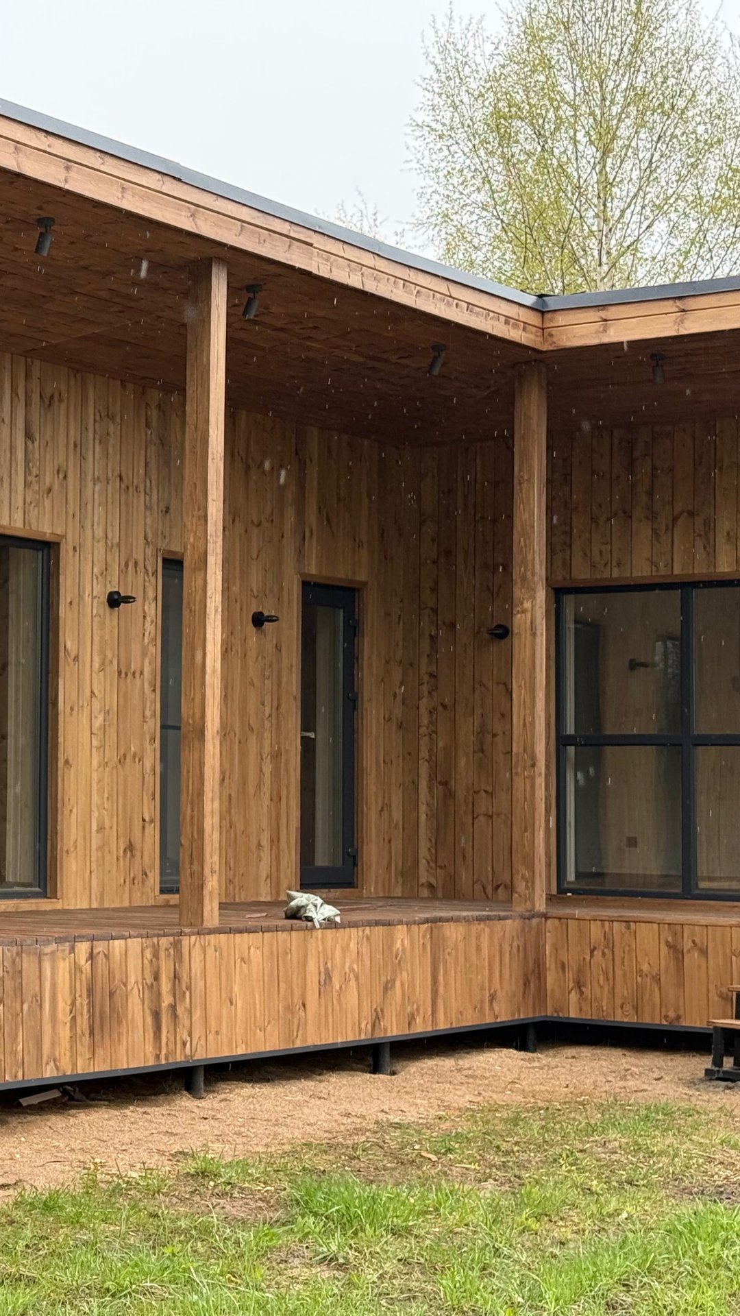 Домик каркасный Хайтек