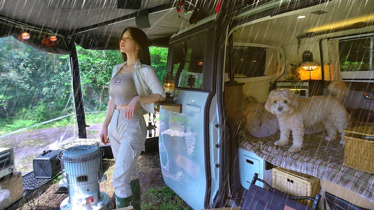 Кемпинг в плохую погоду | Минивен-палатка смотреть онлайн