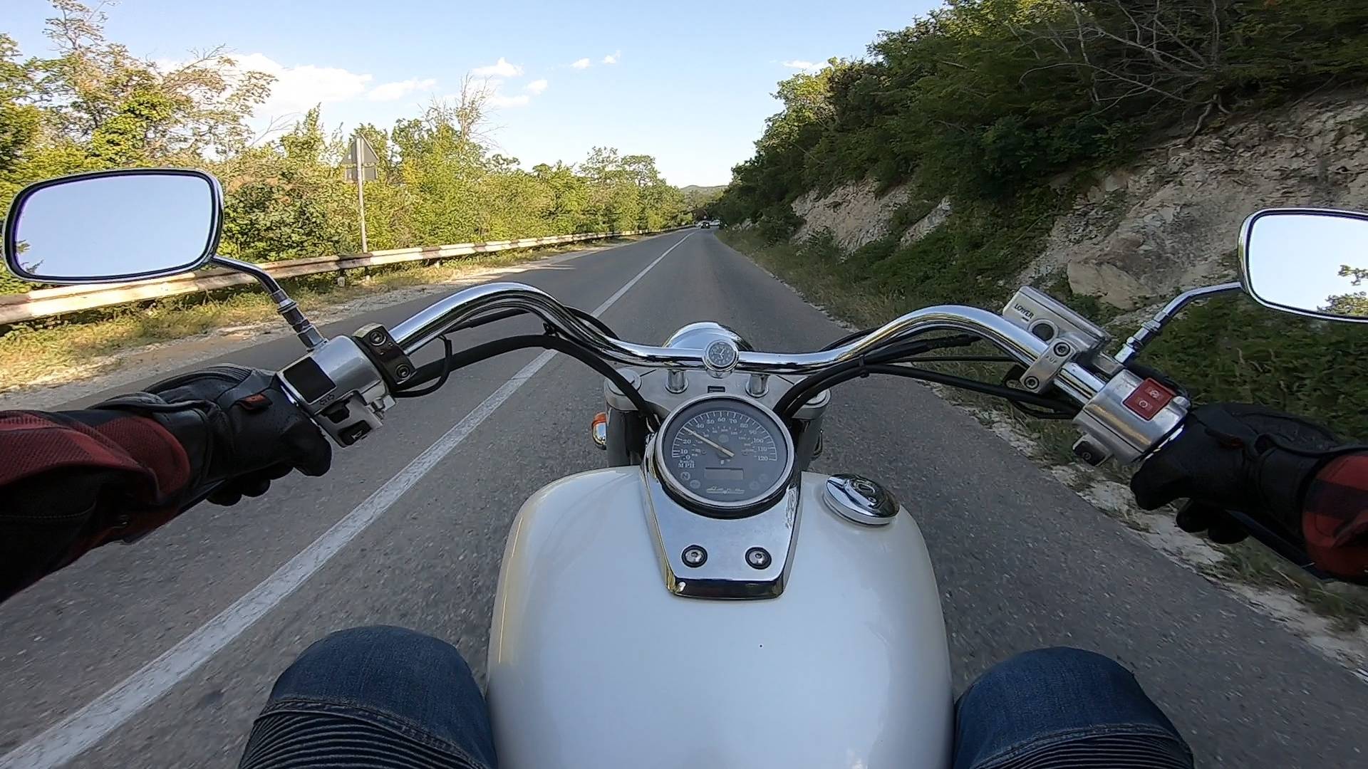 Езда на мотоцикле Honda Shadow Aero 750 #54|| Дневная поездка