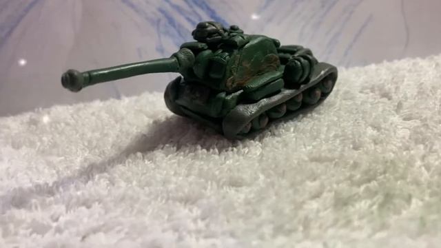 Как сделать Су-100 - Stop Motion Пластилиновые мультики про танки
