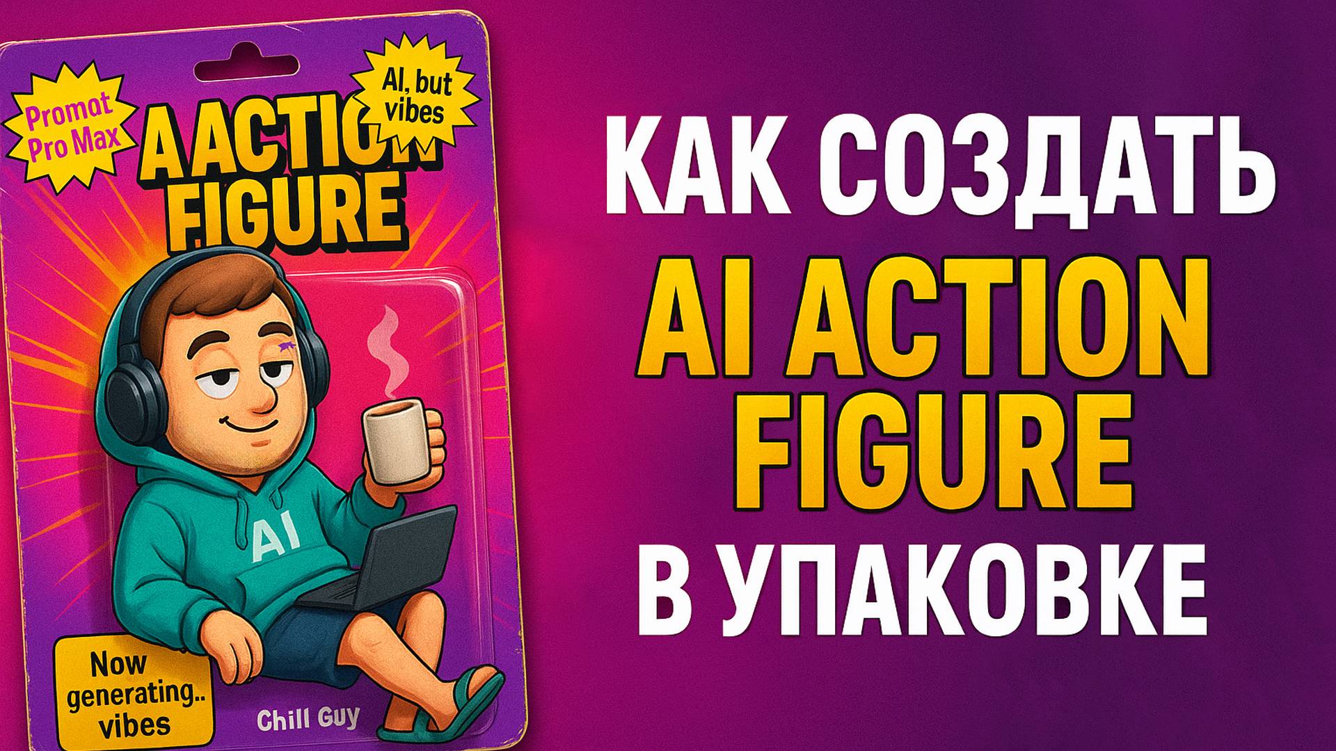 Как создать AI Action фигурку в упаковке с помощью ChatGPT, Leonardo, ComfyUI (Lora + Workflow) смотреть онлайн