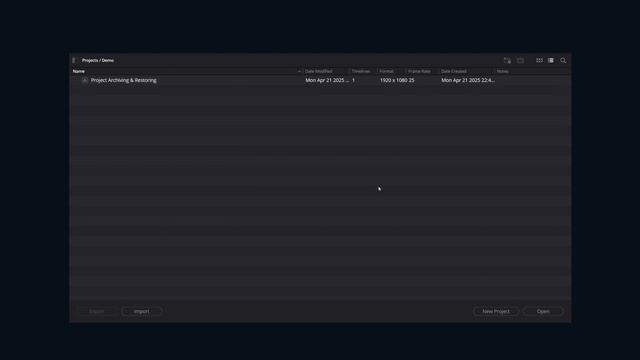 Архивирование и восстановление проекта в DaVinci Resolve за 3 минуты смотреть онлайн