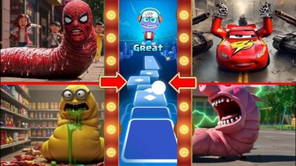 ЧЕРВЯК-ПАУК🆚 Танк Маккуина🆚 Пародия на КИБЕРВОРМЫШЕЙ-миньонов🆚КИБЕРВОРМЫШ СВИНКА ПЕППА