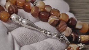 Мусульманские четки из агата от мастерской Четки.СУ