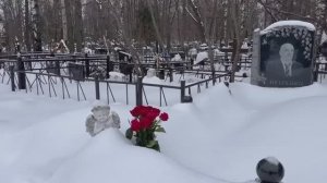 могила Народного артиста Украины актёра Алексея Петренко утонула в снегу … 7 лет _ 22.02.2024 г.