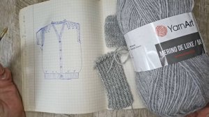 ВЯЖЕМ БЕЗРУКАВКУ сверху с цельновязанной планкой. ОБЗОР Модели и Пряжи