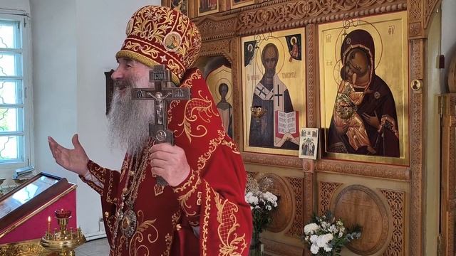 Проповедь митрополита Иоанна в Неделю жен-мироносиц в Мироносицком женском монастыре с.Ежово смотреть онлайн