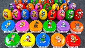 Щенячий патруль распаковка слизи! Глина и Слайм со Скай, Чейзом, Маршаллом и другими друзьям