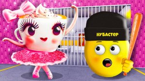 СБЕГИ ОТ БАЛЕРИНЫ КАПУЧИНО ТЮРЬМЫ в ROBLOX! Нубастер роблокс мультик
