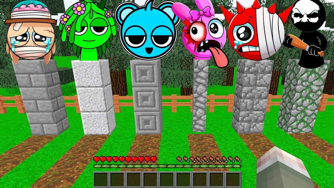 ВЫЖИВАНИЕ В СЕКРЕТНЫХ МОГИЛАХ СО СПРУНКАМИ В МАЙНКРАФТ смотреть онлайн