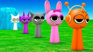 🍿 Разноцветные радужные мультики СПРУНКИ, Pinki, Oren, Gray, Wenda, Durple для детей 0+